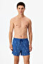 Men's Blue Ocean Octopus Patterned Swim Shorts - 2