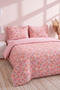 Pink Spring Double Summer Cotton Duvet Cover Set - 4