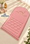 Silk Velvet 1.5 cm Sponge-Filled, Special Embroidered Detail Prayer Mat, Orthopedic Prayer Mat + Bag