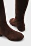 Juliana Round Toe Short Heeled Zippered Women's Boots - 3