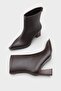 Lizzie Pointed Toe Thick Heeled Women's Stylish Boots with Back Zipper - 4