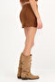 Suede Mini Skirt E17572 - 5