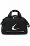 Black Two-Compartment Long Strap Unisex Medium-Sized Travel Fitness and Sports Bag - 4