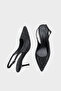 Laryssa Full Stone Pointed Toe Satin Slingback Women's Heeled Wedding Shoes - 4
