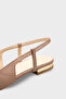 Ania Pointed Toe Satin Open Back Women's Ballerinas - 3