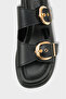 Vivien Women's Slippers with Wedge Heels and Double Strap Buckle - 2