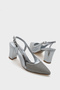 Ola 750 Women's Heeled Stone Mesh Open Back Shoes - 4