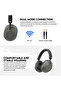 Go Tune WH06 Wireless Headphones,Bluetooth 5.3,Tri-Mode,Light Weight,40mm Drivers,Built-in Mic,Beige - 8