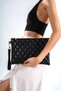 Paris Quilted Women's Black Bag