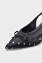 Valencia Pointed Toe Open Back Mid-Heeled Women's Shoes - 4