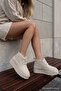 Thick Sole Round Toe Lace up Furry Women's Boots