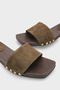 Fredrika Genuine Leather Suede Women's Clogs Slippers - 4
