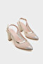 Nona 145 Women's Heeled Stone Slingback Shoes