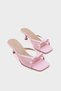 Midge Mid-Heeled Mesh Bow Women's Slippers - 2