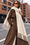Soft Feel Women's Scarf – Soft Textured Wide Oversized Tassel Shoulder Shawl