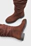Daniele Short Heeled Gathered Women's Boots - 5