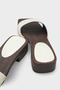 Fredrika Genuine Leather Patent Leather Women's Clogs Slippers - 5