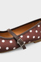 Cathryn Buckle-Strapped Polka Dot Women's Ballerinas - 5