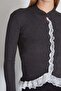 Lace Spanish Sleeve Slim Fit Knitwear Cardigan - 7