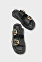 Vivien Women's Slippers with Wedge Heels and Double Strap Buckle - 5