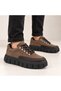 Bt 600 Tan Suede High Sole Men's Casual Sneaker - 6