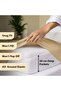 6 pcs Striped Duvet Cover Set King Size 220x240 Bedding Set – 1 Fitted Sheet, 1 Quilt Cover, 4 Pillowcases, Cream - 6