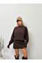 Women's Circular Necklace Collar Waist-Trimmed Premium Thin Sweater - 3