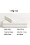 6 pcs Striped Duvet Cover Set King Size 220x240 Bedding Set – 1 Fitted Sheet, 1 Quilt Cover, 4 Pillowcases, White - 2