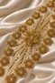 Beaded Floral Patterned Ribbon Lace on Tulle (1 Meter) - 2
