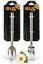 12 Piece 6-Person Dessert Spoon Dessert Fork Set Wicker Model 18/0