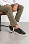 Rhino Men's Genuine Leather Sneaker Shoes - Black - 3