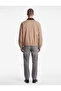 Regular Fit Embroidered Cotton Pocket Contrast Shirt Collar Zippered Gabardine Jacket - 4