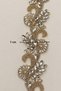 Self-Adhesive Crystal Leaf and Flower Motif Two-Color Decorative Strip (1 Meter) - 3