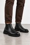 Rene Men's Genuine Leather Chelsea Boots - Black - 5