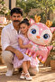 Cute Pink Deer Foil Balloon, Jungle Animals Birthday Party Balloon - 5