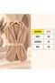 Women's Suede Belted Hooded Knitwear Vest Mta-T67 - 6