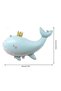 Cute Green Whale 3rd Birthday Balloon Set, Sea and Ocean Creatures Theme Balloons and Cream Number Balloons - 5