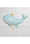 Cute Green Whale 4 Years Old Balloon Set, Sea and Ocean Creatures Theme Balloons and Pink Number Balloons - 3
