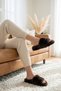 Women's Bitter Brown Extra Soft Furry Slippers 3cm Bynd01 - 5