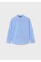 Boy's Blue Judge Collar Long Sleeve Shirt 06121-044 - 5