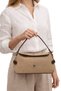 Shoulder Bag Handbag Women's Straw Cream Leather Detailed Premium Design Waterproof Cream
