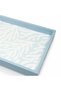 Rectangular Serving Tray Wooden 39×39 cm Sky Blue with Coral Reef Pattern from Marisia - 4