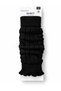 Black Wool/Acrylic Knitwear Knitted Leg Warmer Foot Warmer Long Gaiter Boot Socks - 2