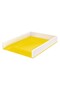 DOCUMENT TRAY YELLOW/WHITE METALLIC WOW
