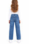 Girl's Blue Jeans with Belted Stitching Detail 2426 - 2