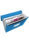 Plastic Map with 6 Compartments Vivid Blue - 2