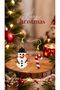 Miyuki Beads Handmade Candy Cane and Snowman Earrings New Year Christmas Noel