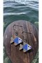 Miyuki Bead Handmade Blue Fish Earrings - 5