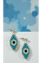 Miyuki Beads Handmade Silver Eye Earrings - 5