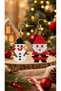 Miyuki Beads Handmade Santa Claus and Snowman Earrings New Year Christmas Noel - 3